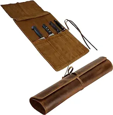 ELIZO Genuine Leather Knife Roll: Chef