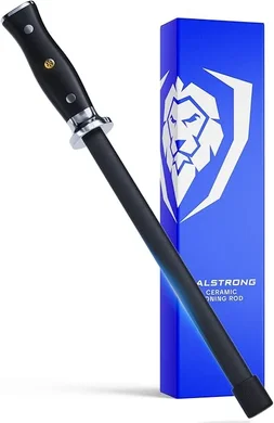 DALSTRONG 10" Ceramic Honing Steel: Professional Knife Sharpener