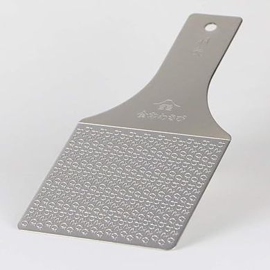 Hagane Zame Wasabi Grater: Sustainable stainless steel grater for wasabi, garlic, ginger, fruits & vegetables.
