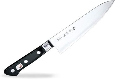 TOJIRO F-807 7-inch Chef Knife: VG10 Clad Steel, Reinforced Laminate
