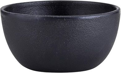 Durable 32-oz Black Cast Iron Bowl
