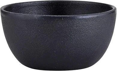 Durable 32-oz Black Cast Iron Bowl