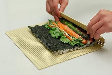 Professional Non-Stick Sushi Rolling Mat (10.5" x 9.8")
