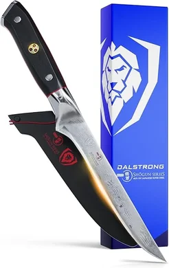 Dalstrong Shogun Series Elite 6" AUS-10V Boning/Fillet Knife with Sheath
