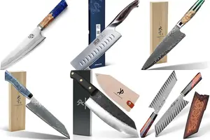 9 Exquisite Handmade Japanese Knives