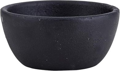 Rustic Cast Iron Bowl (Extra Small, Black)
