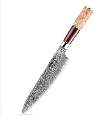Seido 8" VG10 Gyuto Chef Knife: Razor-sharp super steel blade, comfortable resin handle. Premium precision cutting.
