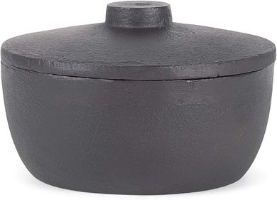 Black Cast Iron Pot with Lid (Small)
