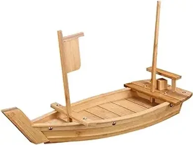 Large Wooden Sushi Boat Serving Tray (20.5 inches)