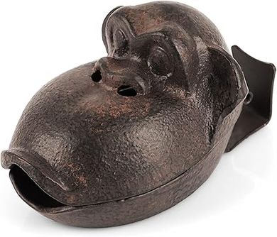 Retro Orangutan Cigar Ashtray: A Cast Iron Home Decor Sculpture
