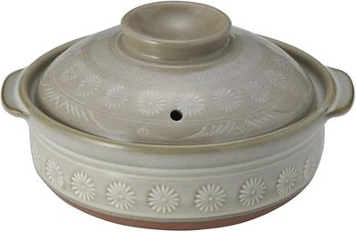 Japanese Banko Ware Deep Pot (No. 6):  Individual Serving, Direct Fire, Excellent Heat Retention.
