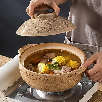2.4-Quart Ceramic Casserole & Stockpot with Lid