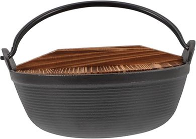 Cast Iron Sukiyaki & Shabu-Shabu Hot Pot with Lid
