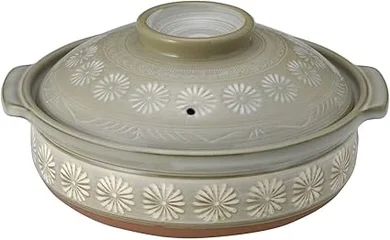 Mishima Banko Earthenware Pot (No. 10, 4-5 servings)