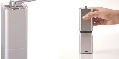 Hario Prism Silver Ceramic Coffee Grinder